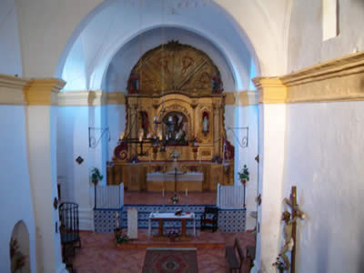 El interior de la parroquia